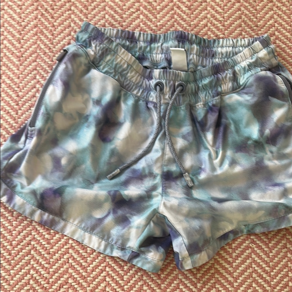 Athleta Blue and Purple Shorts for Active Days